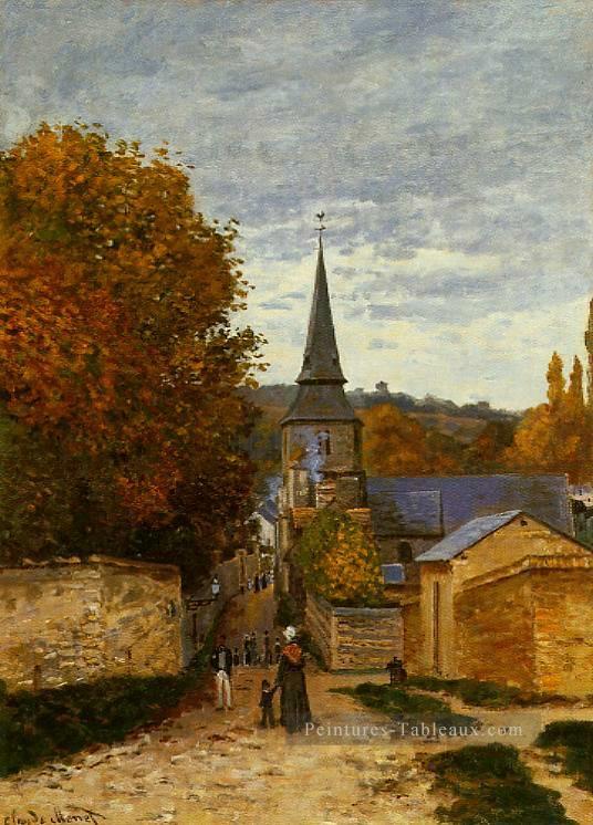 Rue à SaintAdresse Claude Monet Peintures à l'huile